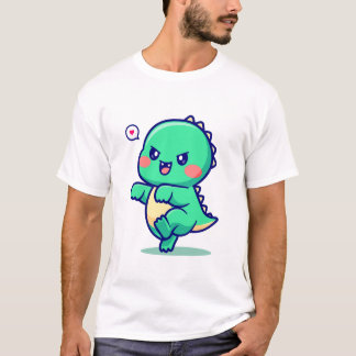 Camiseta Cartoon de Bebê Bonito
