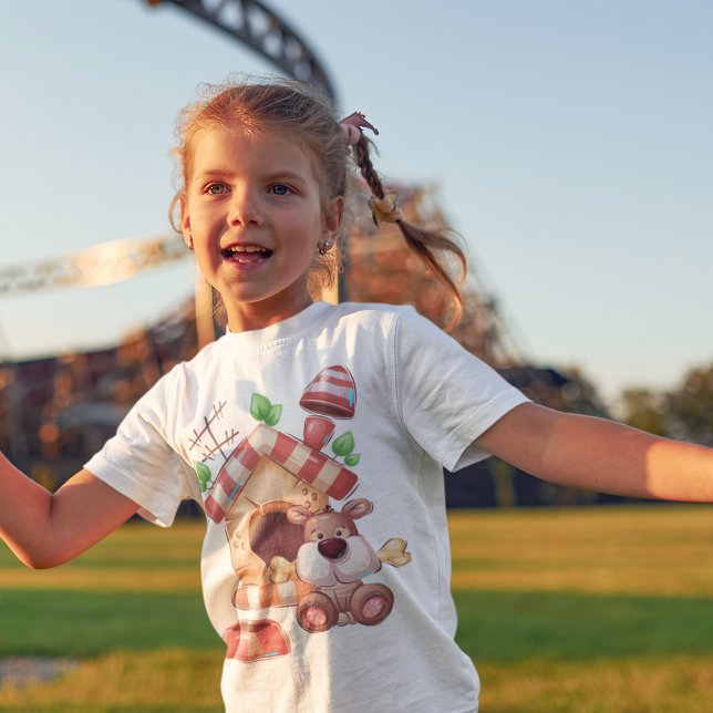 Camiseta Cartoon de Cães (Dog Cartoon)