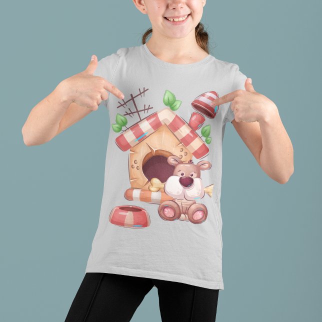 Camiseta Cartoon de Cães (Dog Cartoon T-Shirt)