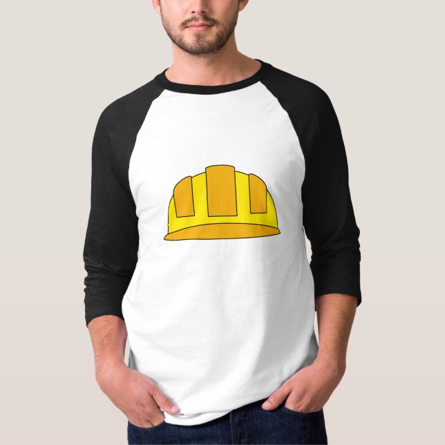 Camiseta Cartoon de Capacete Amarelo (Frente)