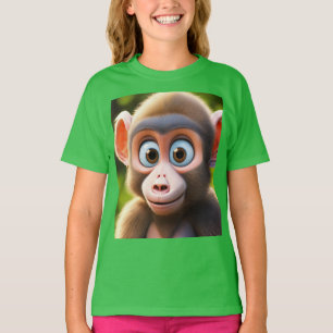 Camiseta Cartoon de Cartoon de Bebê Encantador Design para 