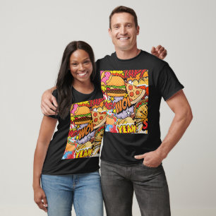 Camiseta Cartoon de comida