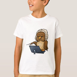 Camiseta Cartoon de Condutor da Coruja Funny