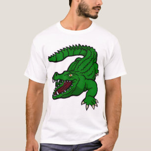 Camiseta cartoon de crocodilo