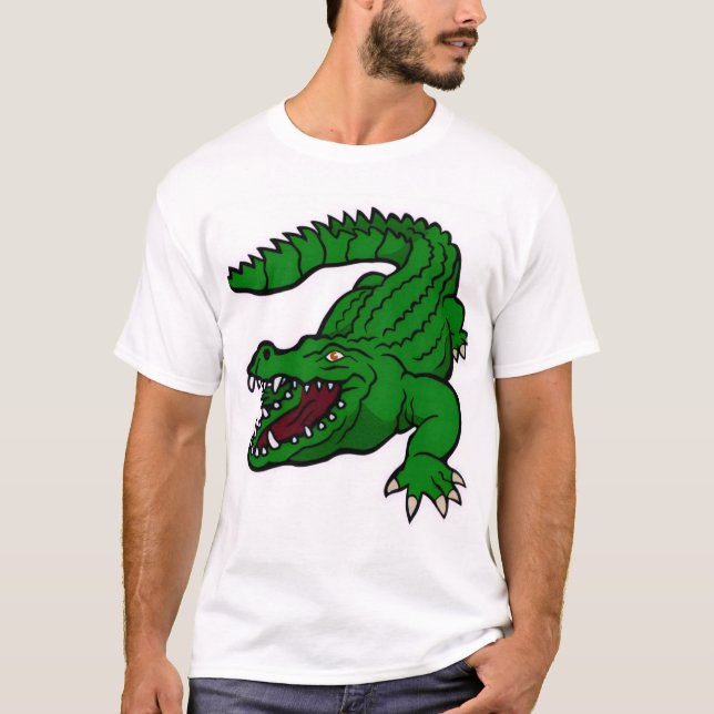 Camiseta cartoon de crocodilo  (Frente)
