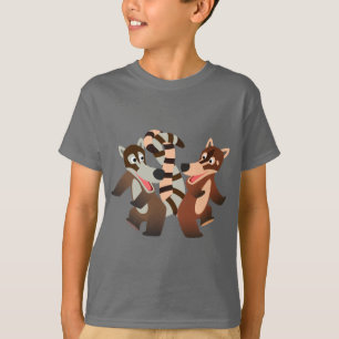 Camiseta Cartoon de dança de linhagem Coatimundis Crianças