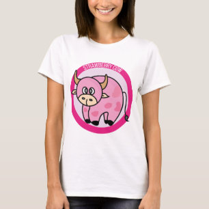 Camiseta Cartoon de Design das roupas de morango