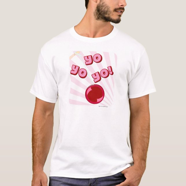 Camiseta Cartoon de diversão de bobo Yoyo Nostalgia Slogan  (Frente)