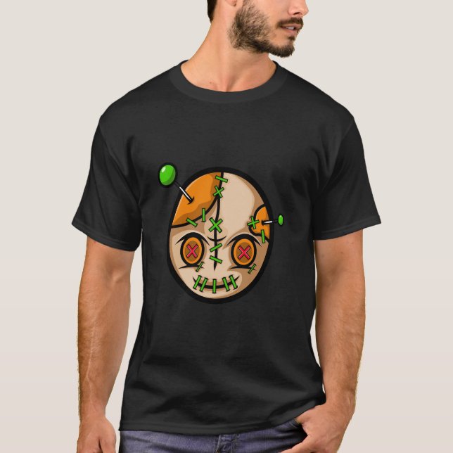 Camiseta Cartoon de Doll Voodoo (Frente)