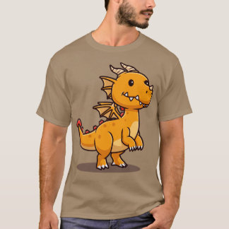 Camiseta Cartoon de Dragão-Corte1