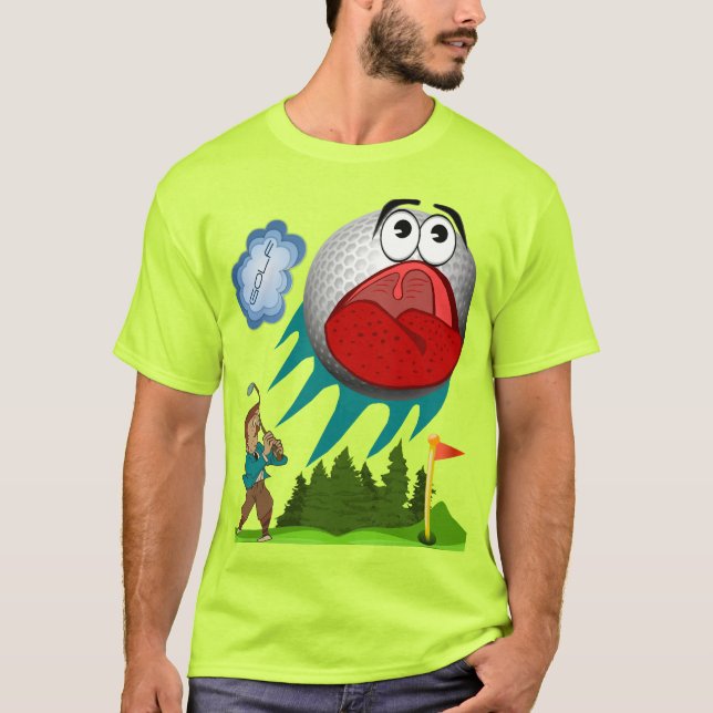 Camiseta Cartoon de Golf (Frente)