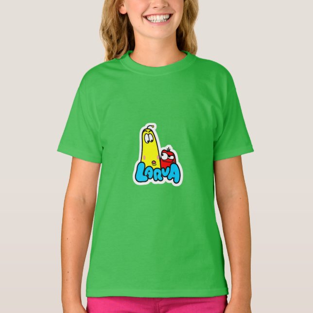 Camiseta cartoon de larva (Frente)