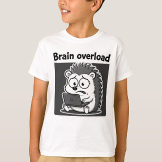 Camiseta Cartoon de meme de ouriço engraçado 