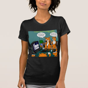 Camiseta Cartoon de Notícias Conservadoras