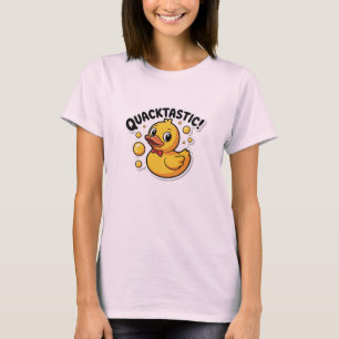 Camiseta Cartoon de pata de borracha quacktasta Camisa-T-sa