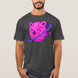 Camiseta Cartoon de Planeta Gato-Gato1