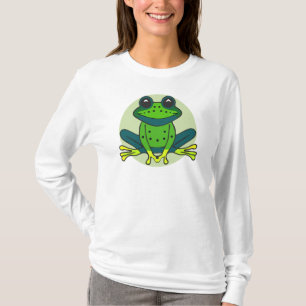 Camiseta Cartoon de Sapo Verde