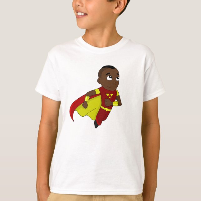 Camiseta Cartoon de super-herói (Frente)
