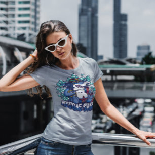 Camiseta Cartoon de tubarão Reggae