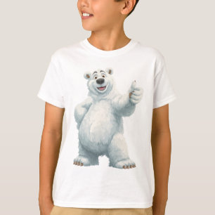 Camiseta Cartoon de Urso Polar