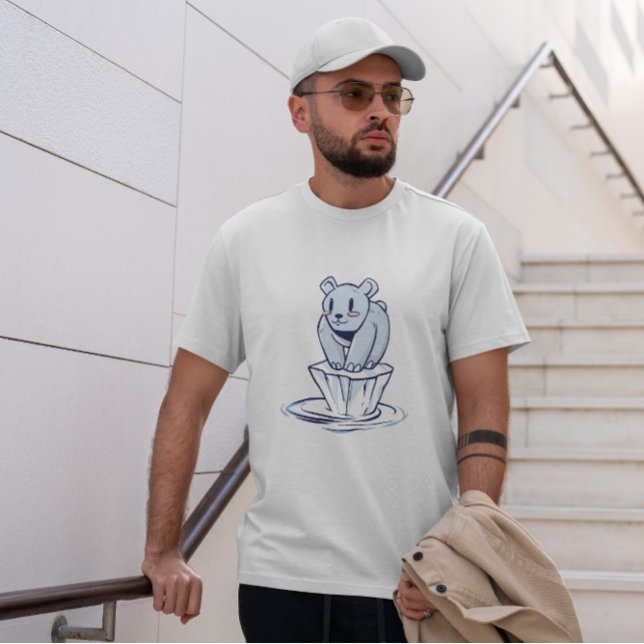 Camiseta Cartoon de Urso Polar (Criador carregado)