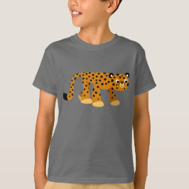 Camiseta Cartoon de vassoura bonito Cheetah Crianças T-Shir