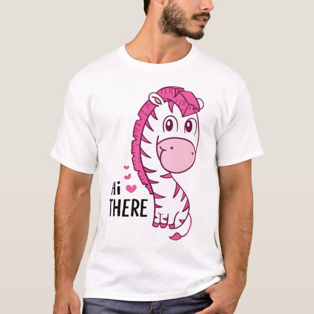 Camiseta Cartoon de zebra (Frente)