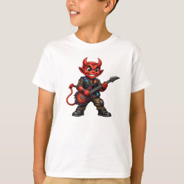 Camiseta Cartoon Devil Electric Guitarist