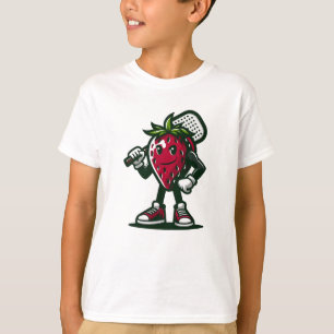 Camiseta Cartoon Engraçado Berry Pickleball