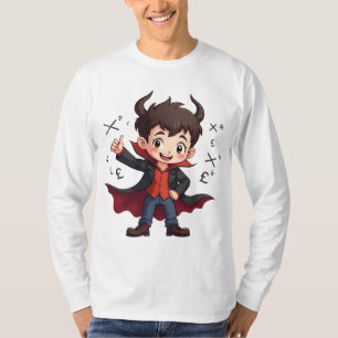 Camiseta Cartoon Engraçado do Professor de Matemática - Edu