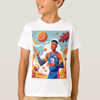 Camiseta Cartoon Fall Basball