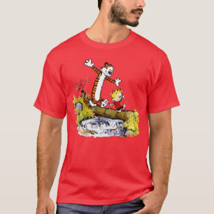 Camiseta Cartoon família Calvin e Hobbes