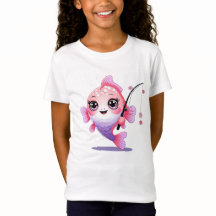 Cartoon Fish T-Shirt for Girls