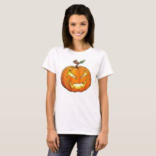 Camiseta Cartoon Freaky Jack-O-Lantern