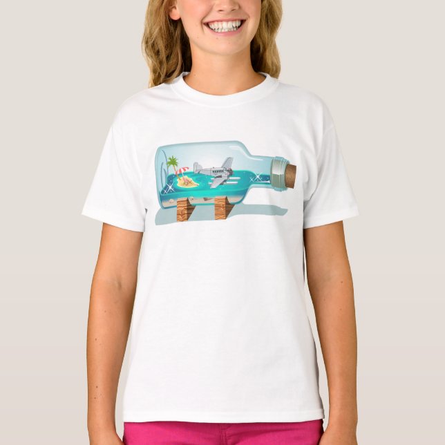 Camiseta Cartoon Garrafa de Souvenir (Frente)