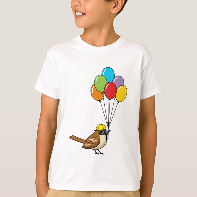 Camiseta Cartoon Gelado com Balões (Frente)
