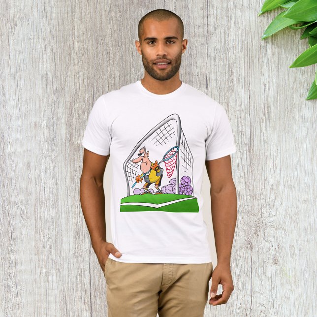 Camiseta Cartoon Goalkeeper Mens T-Shirt (Criador carregado)