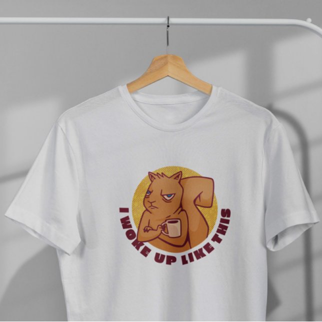 Camiseta Cartoon Grumpy Squirrel (Criador carregado)