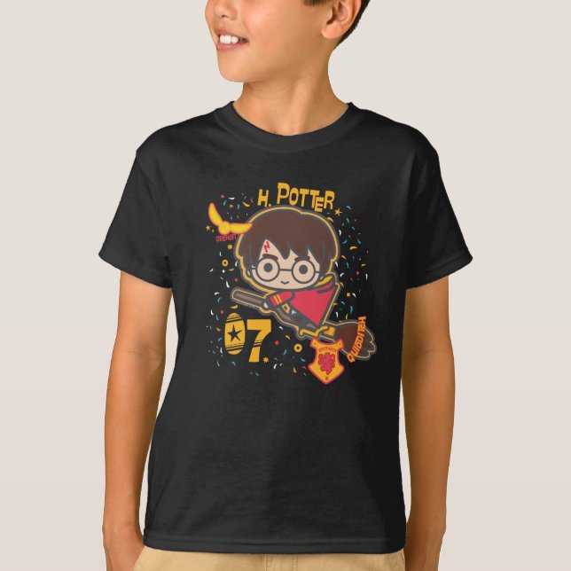 Camiseta Cartoon Harry Potter Quidditch Seeker (Frente)