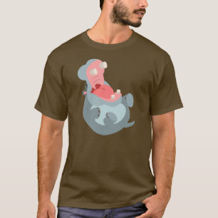 Camiseta Cartoon Hippo T-Shirt Giro