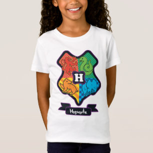Camiseta Cartoon Hogwarts Crest