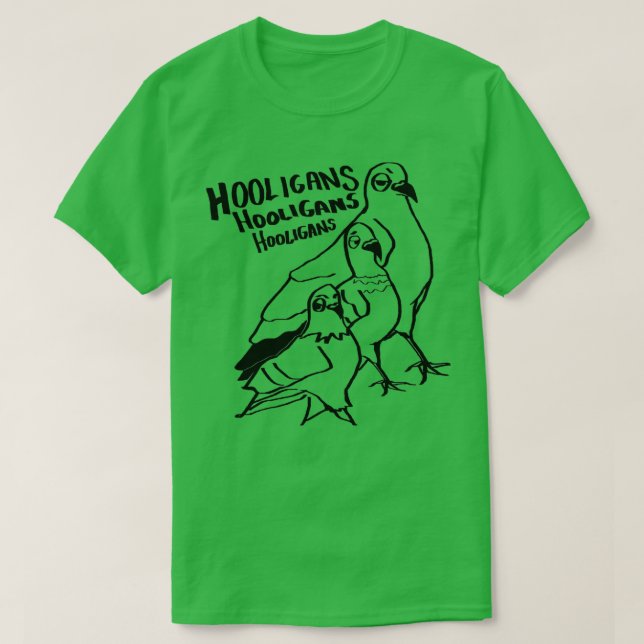 Camiseta Cartoon Hooligans Pigeon (Frente do Design)
