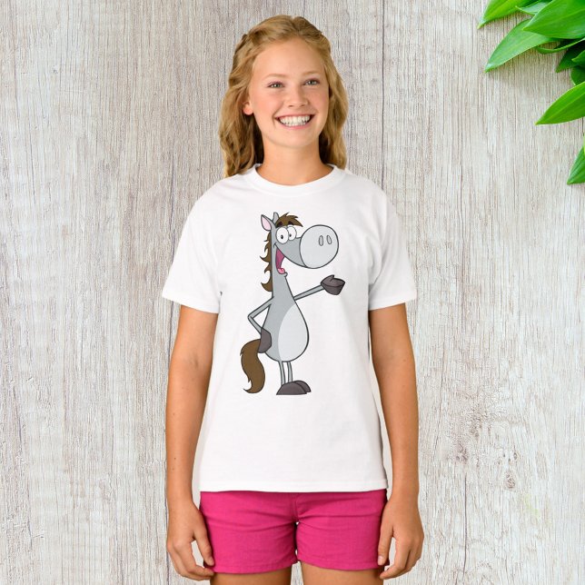 Camiseta Cartoon Horse (Criador carregado)