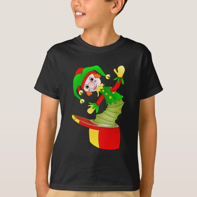 Camiseta Cartoon Jack na almofada da caixa (Frente)