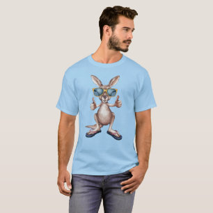 Camiseta Cartoon Kangaroo