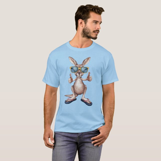Camiseta Cartoon Kangaroo (Frente Completa)