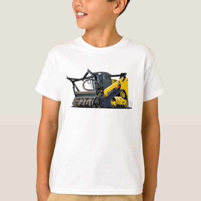 Camiseta Cartoon Land Clearing Mulcher (Frente)
