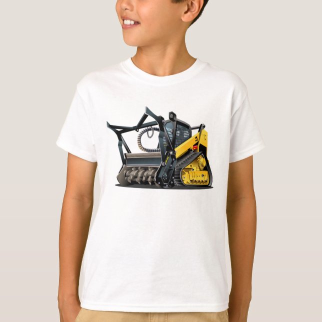 Camiseta Cartoon Land Clearing Mulcher (Frente)