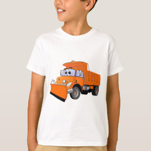 Camiseta Cartoon Laranja Snow Plow
