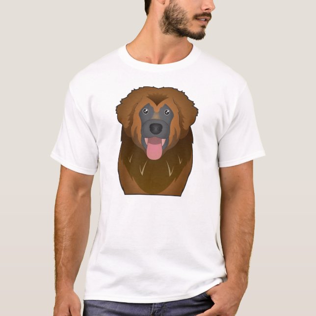 Camiseta Cartoon Leonberger (Frente)